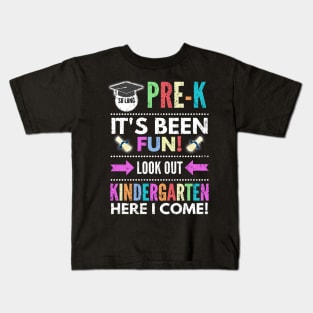 So Long PreK Look Out Kindergarten Here I Come Kids T-Shirt